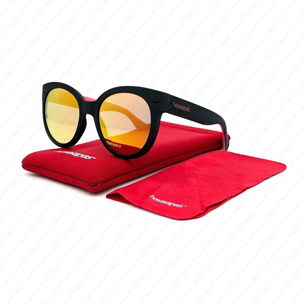 Havaianas Noronha/M U4QUW Black Grey 52mm Sunglasses